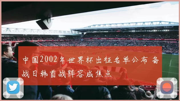 中国2002年世界杯出征名单公布 备战日韩首战阵容成焦点